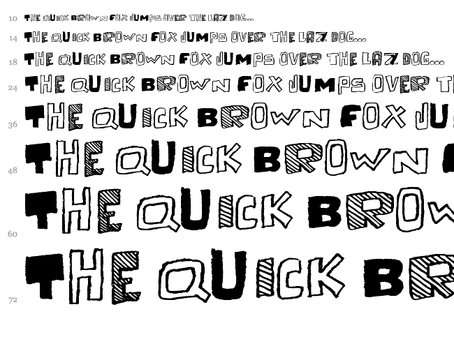 Cache Tampon font waterfall